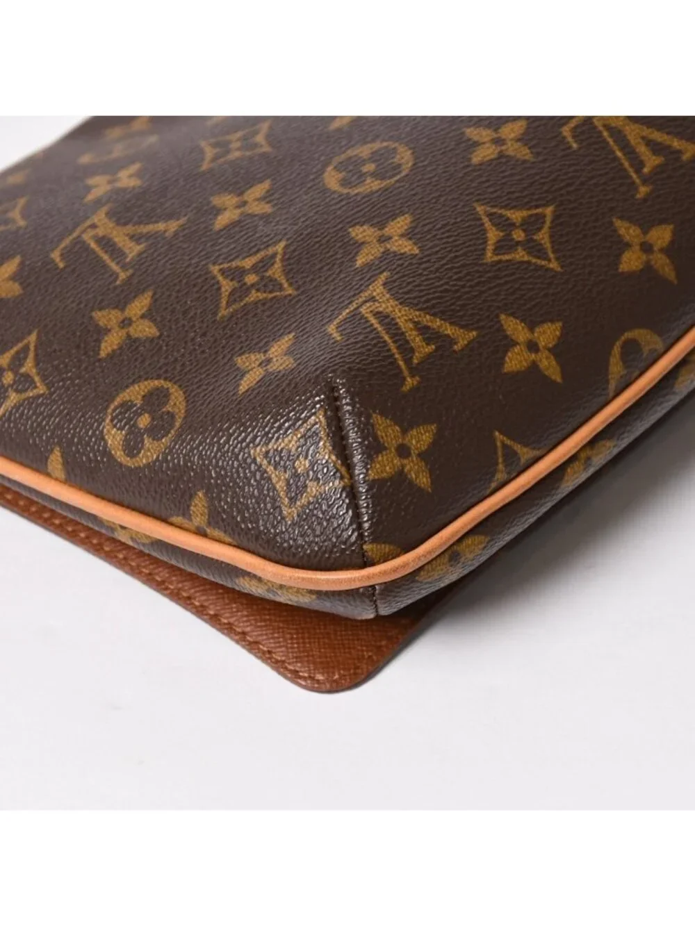 Louis Vuitton Musette Tango Shoulder Bag Monogram Canvas Brown Gold